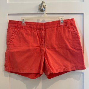 J. Crew Women's Red 5" Chino Short